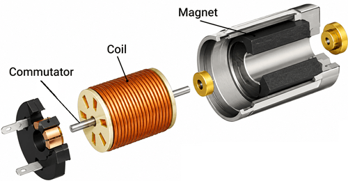 How a Coreless DC Drone Motor Works